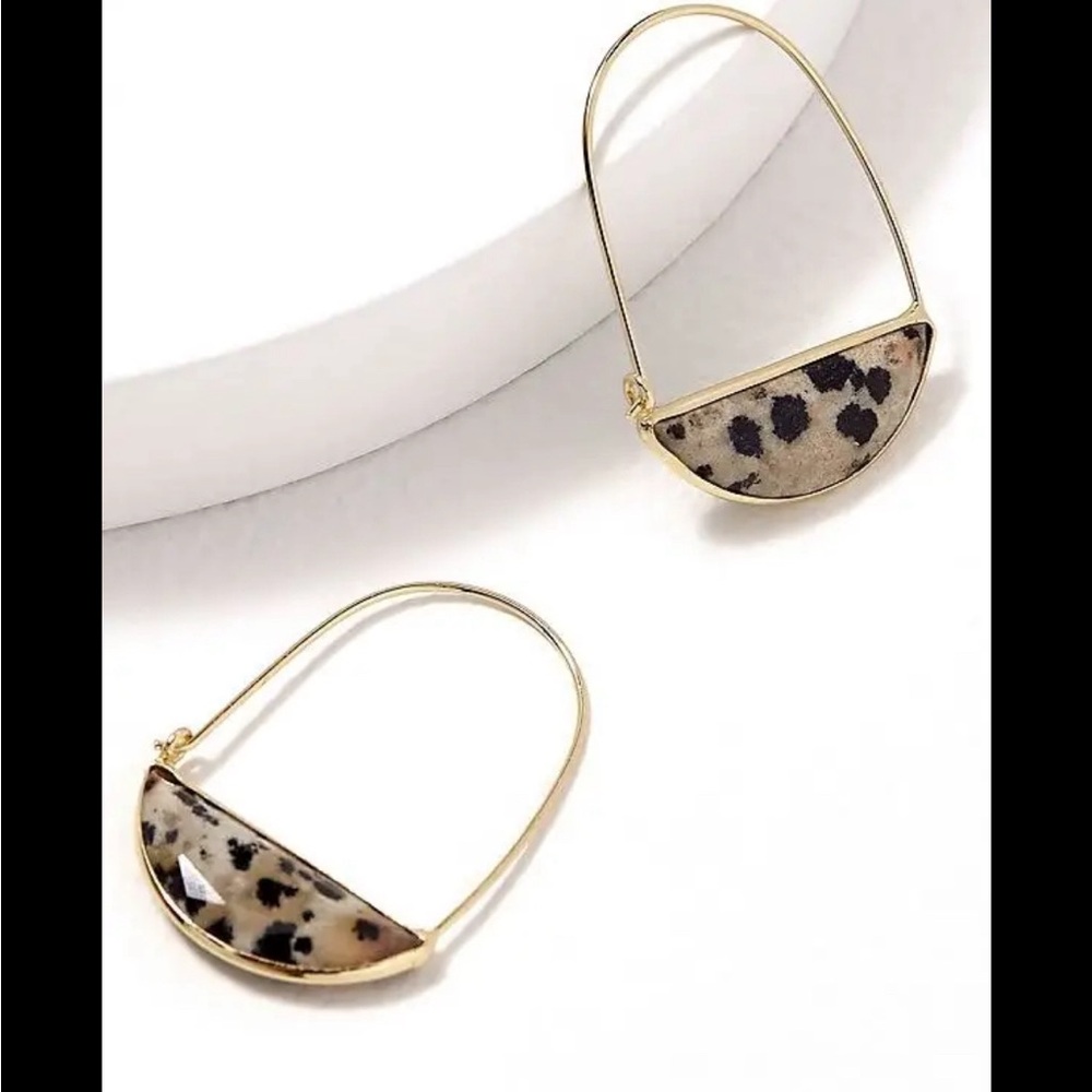 Anthropologie Leopard print earrings